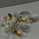 HOMOTEK 15 Pack Drawer Bin Cup Pulls Dresser Pulls for Cabinets - 3 Inch Hole Centers Furniture Handles,Kitchen Cabinet Hardware, Brushed Gold