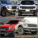 Switchback White Amber LED Front Fog Daytime Sequential Running Lamp Bumper Light LED Turn Signal Feature Compatible with Ford F150 2010-2014 SVT Raptor