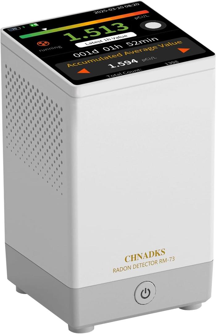 Radon Detector for Home Radon Testing | 20 Year Sensor Life | Large Sensitive Sensor