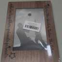 Tabletop Wood Photo Frame, Twice the Smile, Twice the Love Desktop Picture Frame with Stand, Pregnant Twin Mom Dad Gift, Home Table Decor Supplies for Living Room Bedroom (4x6 Horizontal)