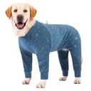 Dog Coats Autumn Winter Jumpsuit for Large Medium Dogs, Warmer Polar Fleece Dog Bodysuit Lightweight Pajamas, Pullover Stretchy Cold Weather Clothes (Dark Green, 7XL)