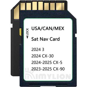 Navigation SD Card Latest Version GPS Maps Compatible with 2024 CX-30/3, 2024-2025 CX-5, 2023-2025 CX-90, USA/CAN/MEX Maps