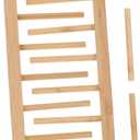 Countertop Dish Drying Rack Multi-Function Slot Bamboo Plate Organizer for Kitchen Vertical Bowl Drying Rack Efficient Drainage for Compact Spaces