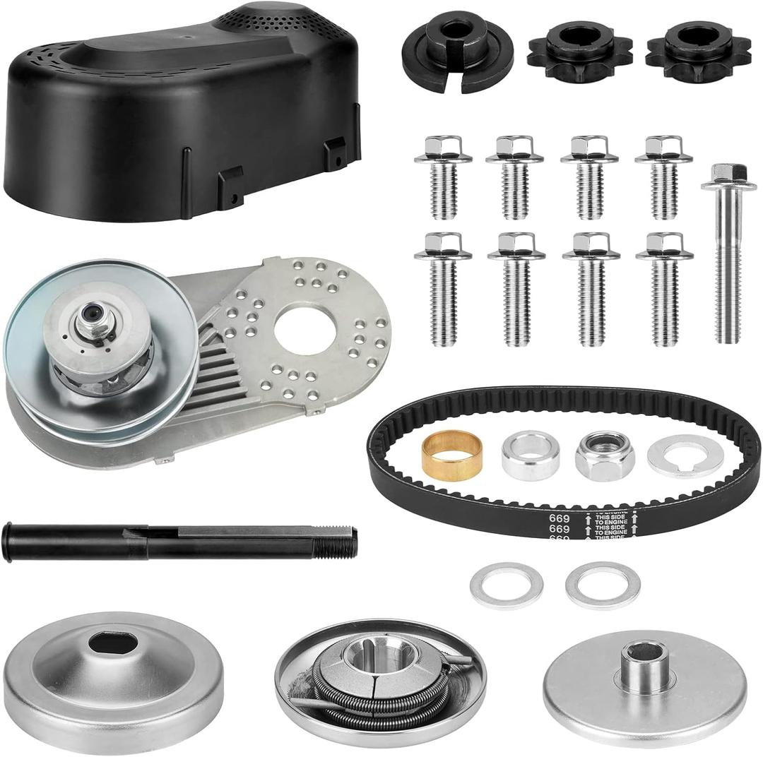 Torque Converter 30 Series Mini Bike 2-7Hp Go Kart CVT Clutch 3/4 inch 10T #40/41/420&12T #35 Chain Drive Belt Pulley for Predator 212cc, Manco Comet TAV2 Mini Bike Engine Replace for 219552A 218353A