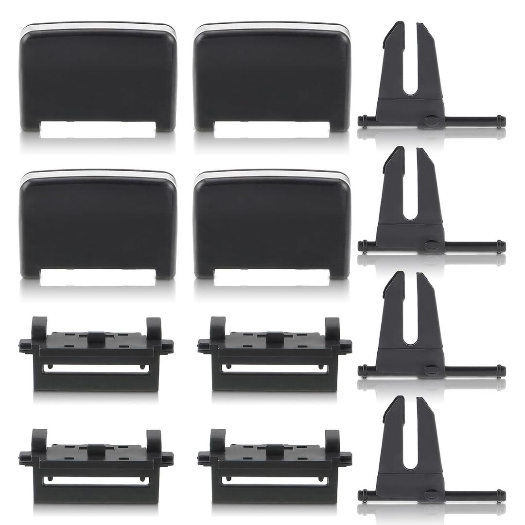 AUTOKAY A/C Air Vent Outlet Tab Clip Kit Fit for Mercedes-Benz W166 ML350 GL350 GL450 4pcs Rear Row Left Right Front Center Control A1668300254
