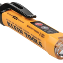 Klein Tools NCVT3P Dual Range Non Contact Voltage Tester, 12 - 1000V AC Pen, Flashlight, Audible and Flashing LED Alarms, Pocket Clip