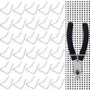 30 Pieces Pegboard Plier Holders, Stainless Steel Double Loop Pegboard Hooks Accessories Shelving Display Organizer Hooks for Shop Store Supermarket