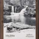 Gallery Solutions - 16"x20" - Wallnut Frame - Large Wall Frame - Stylish and Versatile Solution - Favorite Photos or Artwork - Rectangular Frame - Single Picture Frame