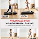 Walking Pad Treadmill with 8% Incline, Under Desk Treadmill for Home Office
