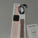 Smart Watch for Women, Answer/Make Calls, Alexa Built-in, 1.85" Touch Screen Fitness Tracker for Android & iPhone, Heart Rate/Sleep/SpO2 Monitor Smartwatch, IP68 Waterproof (Rose Gold)