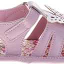 Josmo Baby Girl Sandals Soft Sole Spring Summer Dress Floral, Butterfly & Bow Sandals Size 2-4 Infant (Pink)