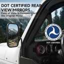 HOCHO Fit for Jeep Half Doors with Mirrors DOT Certified, Upgraded Seamless Locks No Shaking&Noise Half Doors Fit for 2018-2026 Jeep Wrangler JL Accessories & 2020-2026 Jeep Gladiator Accessories