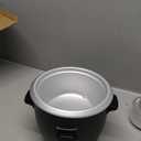 Elite Gourmet ERC003B Electric Rice Cooker with Automatic Keep Warm Makes Soups, Stews, Grains, Hot Cereals, 6 Cups Cooked (3 Cups Uncooked), Black