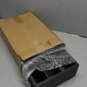 Paper Plate Dispenser and Holder for Kitchen Counter, Wood Rustic Silverware Utensil Caddy, Cutlery Flatware Organizer Box for Cups Spoons Forks Napkins, Kitchen Accessories (Black)