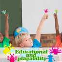 3 x 20 Pcs Finger Puppets Toys,Funny Colorful Monster Stretchy Finger Puppets,Soft Rubber Finger Doll Toys for Children's Party Favors