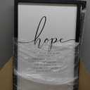 Houmury 3PCS Framed Faith Hope Love Bible Verses Wall Art Farmhouse Religious Quotes Wall Decor Inspirational Wall Art (Black, 16"x24")