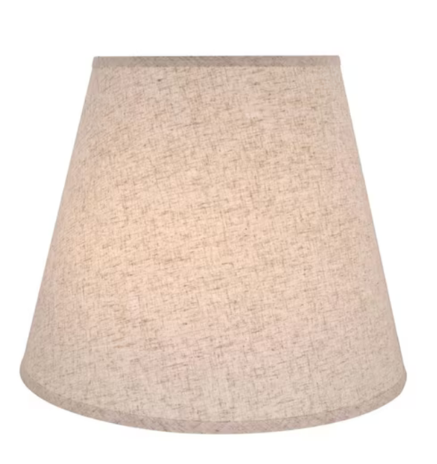 18 in. x 15 in. Beige Hardback Empire Lamp Shade