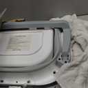 MoreFeel Collapsible Baby Bathtub for Newborn with Thermometer & 1 Hooded Towel & 1 Soft Floating Cushion,Portable Travel Bathtub with Drain Hole, Durable Foldable Baby Tubs for Infants to Toddler (Grey)