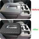 Xaido Center Console Armrest Cover Compatible with Chevy Silverado & GMC Sierra 2019 2020 2021 2022 2023 2024 2025 2026 Accessories, Jump Seat Console Arm Rest Cushion Protective, Black