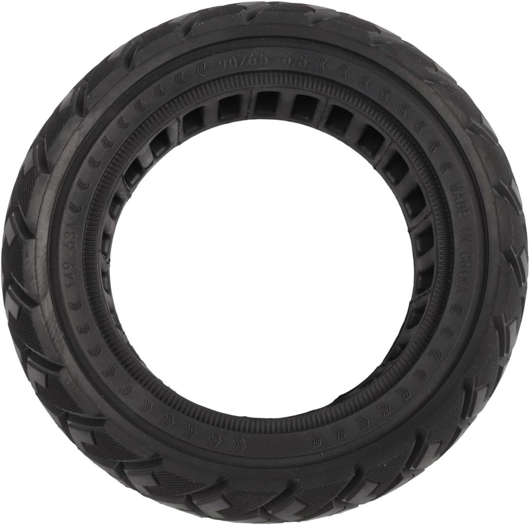 11 Inch Anti-slip Solid electric scooter tires, 90/65-6.5 Tire for Zero 11X Electric Scooter Tire Replacement Rubber Replacement Wheel, Black