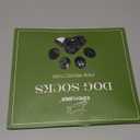 EXPAWLORER Anti-Slip Dog Socks,Dog Boots&Paw Protectors to Prevent Licking,Dog Shoes for Hot/Cold Pavement, Double Sides Non-Skid Traction Control on Hardwood Floor for Senior Dogs (Small (4 Count), Black)