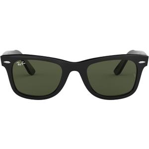 Ray-Ban RB2140 Original Wayfarer Square Sunglasses (54 mm, Black/G-15 Green)