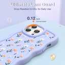 CASBST for iPhone 12 Pro Max Phone Case, Curly Wavy Frame with Cute Pattern