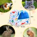 4 Pack Guinea Pig Hideout Bed Guinea Pig cage Small Animal Houses & habitats for Mouse Chinchillas Hamsters Hedgehogs Little Bunny Hedgehog Ferret -1