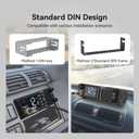Retevis MB4 DIN Mount CB Radio Kit, NRC Noise Canceling Mobile Radio, Front Facing Speaker, PA, Cigarette Lighter, 40-Channel AM/FM, Long Range CB Radio with Antenna for Trucker Off Road Emergency