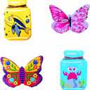 4 PCS Mini Ceramic Fridge Magnets Cute Kitchen Decorative Refrigerator Accessories DIY Tiny Ceramic Magnets for Fridge (4PCS-A)