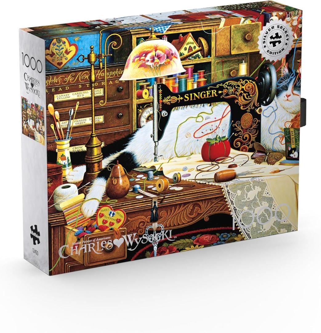 Buffalo Games - Silver Select - Charles Wysocki - Maggie The Messmaker - 1000 Piece Jigsaw Puzzle for Adults -Challenging Puzzle Perfect for Game Nights - Finished Size is 26.75 x 19.75