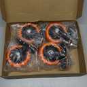 4 inch Stem Caster Wheels 2000lbs, Threaded Stem Casters Set of 4 Heavy Duty,3/8"-16 x 1(Stem Diameter 3/8", Length 1"), Safety Dual Locking Caster, Industrial Castor Wheels for Cart,Furniture