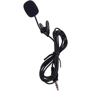 Mini Clip Microphone for Phone Computer Portable Lavalier Mic for Interviews Lectures Video Conferencing Hands Black