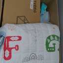 Playpen for Babies and Toddlers,73"x71"Baby Playpen with Mat IndoorOutdoor with Breathable Play Pen with Ocean Balls Hanging Pocket Basketball Hoop and Football Goal (Blue+Red with Mat, 73"x71")