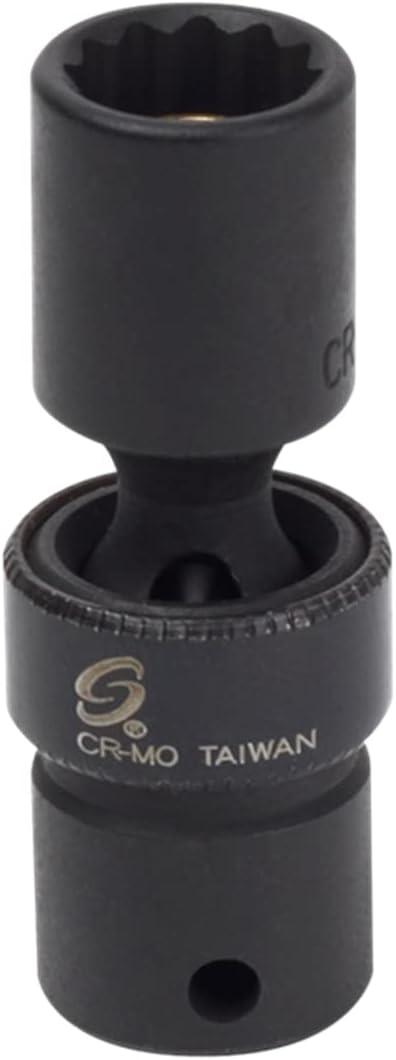 Sunex 808zuMMG 1/4-Inch Drive 8-Mm 12-Point Magnetic Universal Impact Socket
