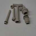 Dual Spray Pool Fountain, 10-20F Cooler Water for Above/In-Ground Pools, Dual Spray Waterfall Sprinkler Fountain, Adjustable Waterfall Cooling and Relaxation (Upgraded Grayincluded 3inch Tube)