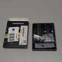 MENERESAS Wireless Lavalier Microphone for iPhone: Mini Microphone Noise Reduction - 328ft Transmission & 20H Battery Life for Video Recording, 3-in-1 Universal Camera & Android, Clip (Brushed Black)