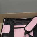 Soft Sided Carrier for Small Medium Cats Dogs,TSA Airline Approved Collapsible Travel Pet Carrier Medium Pink (17.0"L x 11.0"W x 11.0"H)
