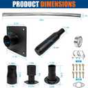 Generator Exhaust Extension Silencer Kit w/ 3 Adapters & Mounting Plate