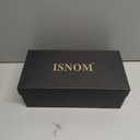 ISNOM Clear Rhinestone Heels for Women, Comfortable and Sassy, Suitable for All Occasions (8, Bow White)
