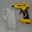 Hot Glue Gun Cordless  Craft Glue Guns, Compatible with DeWalt 20V Lithium-ion BatteryNO Battery, Tool Only) Full Size Hot Glue Gun Quick Heating with 10Pcs 0.43" Glue Sticks for Arts & Crafts & DIY