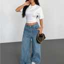 SOLY HUX Women's Basic T-Shirt Crew Neck Short Sleeve Tops Summer Fitted Tee Shirts (M)