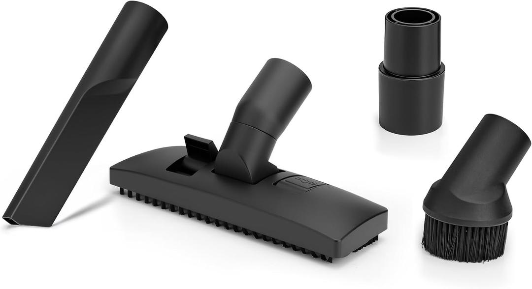 Shop-Vac 3-PC Nozzle Kit with Adapter, 1-7/8 Inch Diameter for Wet/Dry Vacuum, Includes Dual Surface Floor Nozzle, Crevice Tool, Round Brush and Adapter