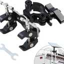 Starlink Mount - Outdoor Portable Mount Clamp for RV Ladders, Guardrails and More- Universally Adjustable Angle - Starlink Mini Accessories - Compatible with Original Pipe Adapter