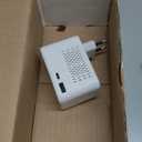 SARQW 220V to 110V Voltage Conversion Plug Adapter for Traveling from USA to Europe with 2 USB and 2 USBC Ports PD 20 W, 2 AC Outlets International Power Adapter