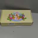 OIASKET Personalized Easter Basket for Toddler, Woven Baby Easter Gifts Basket with Handle, Empty Bunny Egg Basket for Girls Boys Kids-Small Blue 5.9" x 5.9"/4L