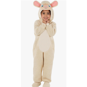 Morph Kids Lamb Costume - Toddler Sheep Jumpsuit - Animal Outfit for Kids - Cute Lamb Jumpsuit for Dress Up Size 1-2 years