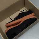 WHITIN Canvas Barefoot Shoes for Men Minimalist Zero Drop Sneaker Man Minimus Extra Width Size 8 Trail Running Casual Non Slip Walking Black/ Gum 41