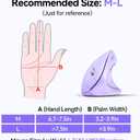 TECKNET Ergonomic Mouse, Wireless Bluetooth Vertical Mouse, 4800 DPI Optical Tracking, 6 Adjustable DPI, Quiet Clicks, 2.4GHz with USB A Receiver, 12 Months Battery, 6 Buttons, Wide Compatibility