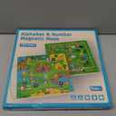 2 in 1 Magnetic Color and Number Maze Magnet Alphabet Counting Double Sided Board Wood Puzzle Fine Motor Skills Montessori Preschool Toys Gifts for Boys and Girls 3-5 Age (Big Zoo, One Size)